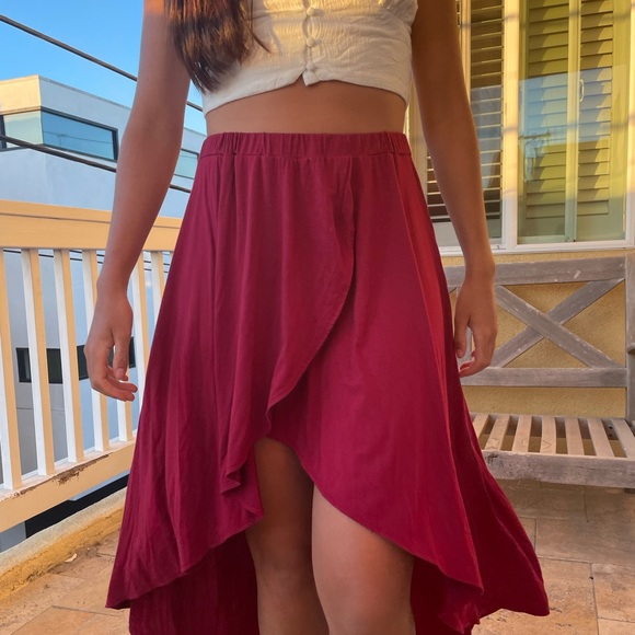 ACTIVE ruby high-low skirt - Picture 5 of 8